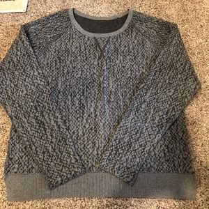 Nearly new Athleta reversible grey sweater - XL